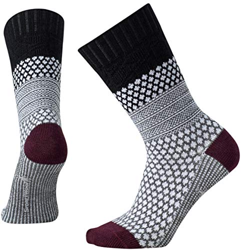 Image of SmartWool Women's Popcorn Cable Lifestyle Socks (Black) Small