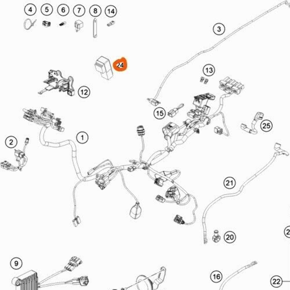 スターターソレノイドリレー 12V オートバイモデル 500 EXC 505 SX 525
