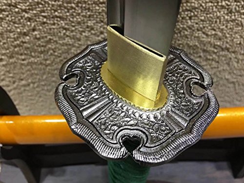 Nihontou Tachi,Nodachi,Hand Forged,High Carbon Steel Burn Blade,Wood Scabbard,Alloy Tosogu,Full Tang #TOP4
