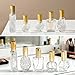 H&D HYALINE & DORA Vintage Glass Perfume Bottles Empty Refillable Sprayer Bottle Fine Mist Spray Bottles Set of 5