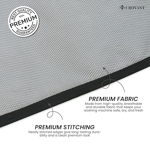 Image of Premium PVC-Coated Washing Machine Cover for Front Load | Compatible with IFB | Waterproof & Dustproof | Fits 6-8 Kg | Size: 63 x 63 x 81 cm (Silver Grey)