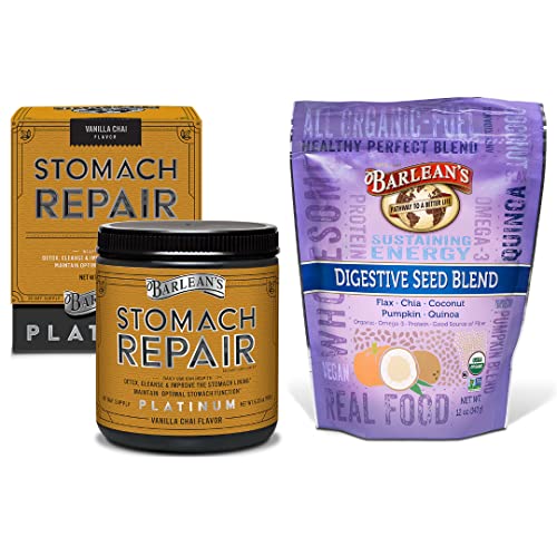 Barlean's Healthy Digestion Bundle - Stomach Repair & Digestive Seed Blend #TOP30
