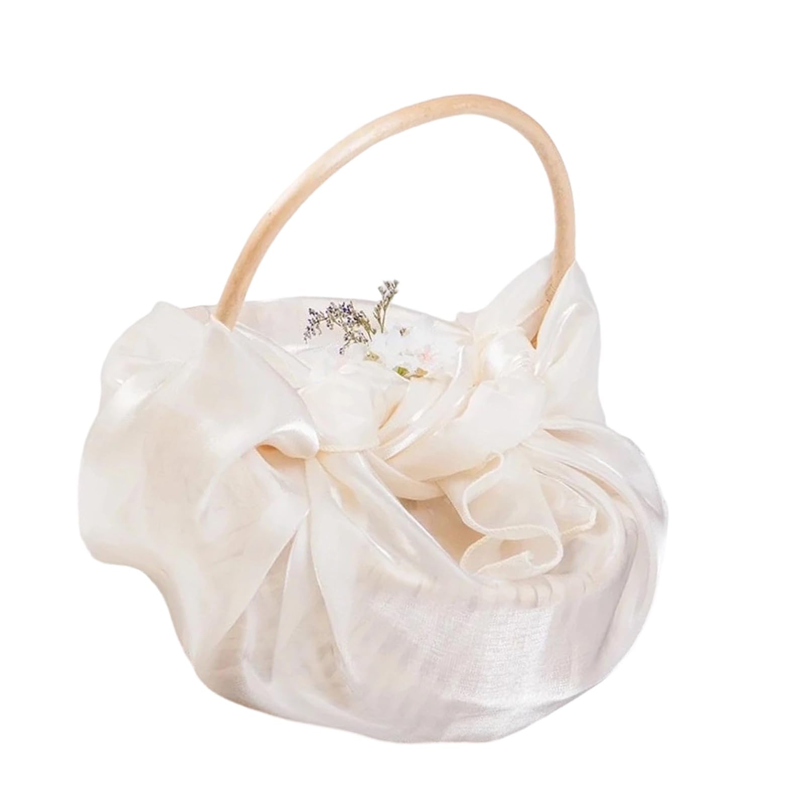 Wedding Bridal Bridesmaid Gift Basket Handcrafts Treats Box for Special Occasion and Home Centerpiece Decoration Bridal Flower Basket