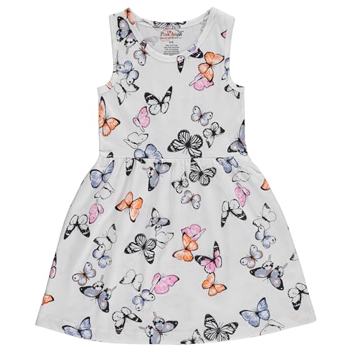 Pink Angel 3-Pack Girls' Dresses, Kids Casual Fit and Flare Sleeveless Summer Dress & School Outfit, 100% Cotton4