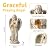 CHUANGFENG Angel Solar Garden Statues: 12.5” Cemetery Decorations for Grave Praying Angel Figurines for Outdoor Lawn Yard Patio Decor Memorial Gifts for Women