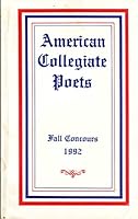 American Collegiate Poets, Fall Concours 1992 B00XQD13FY Book Cover