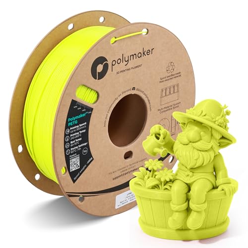 Image of Polymaker PETG Lime 3D Printer Filament 1.75mm 1kg, High Speed PETG up to 300mm /s, High Strength New Formula, Excellent Layer Adhesion, Warp Free, Compatible with Most 3D Printers