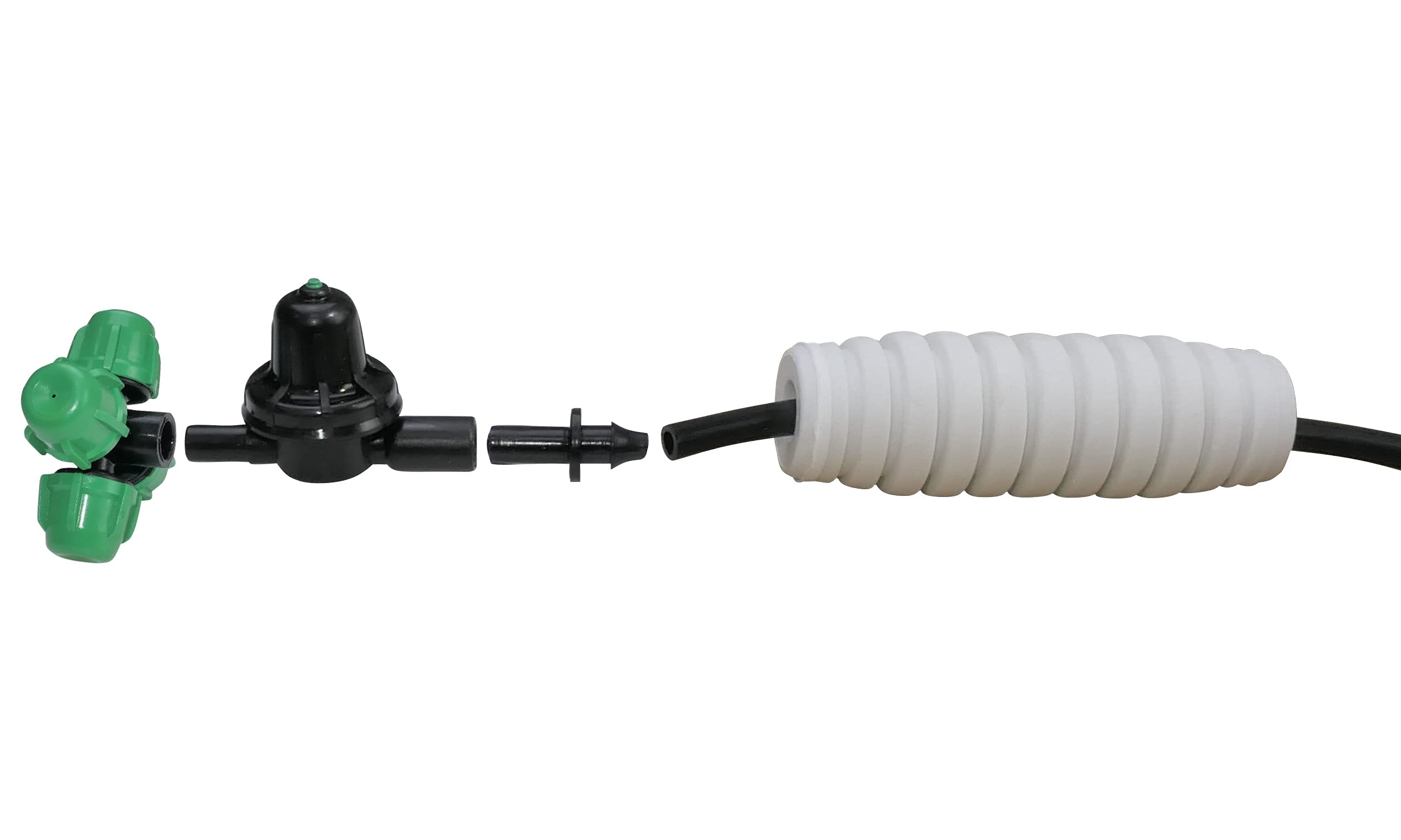 AERZETIX - Set di 10 tubi per microirrigazione con adattatori