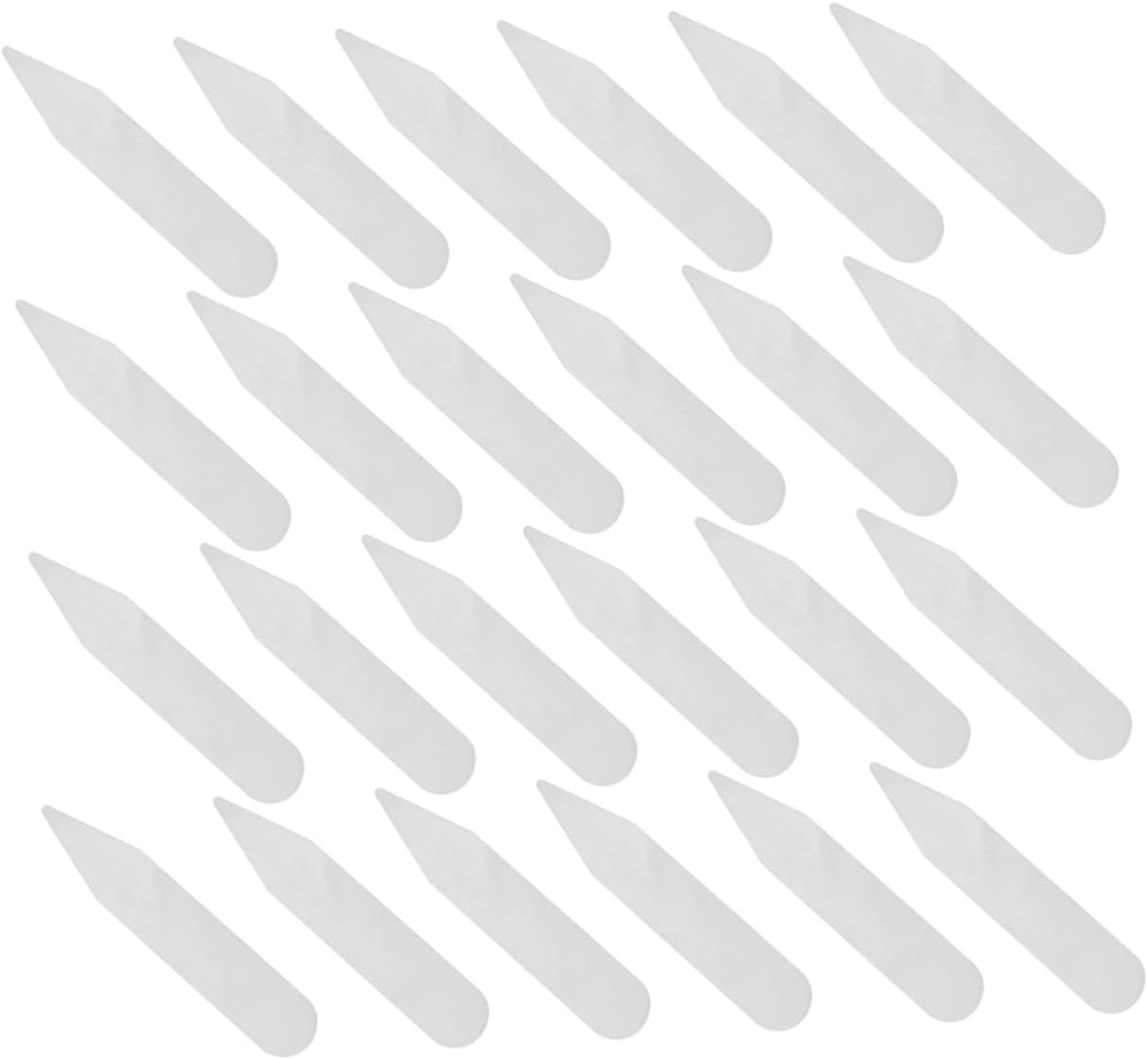 200pcs Transparent Pet Shirt Collar Stays for Men High Temperature Resistant Collar Shaper Inserts for Dress Shirts for Crisp Neat Look