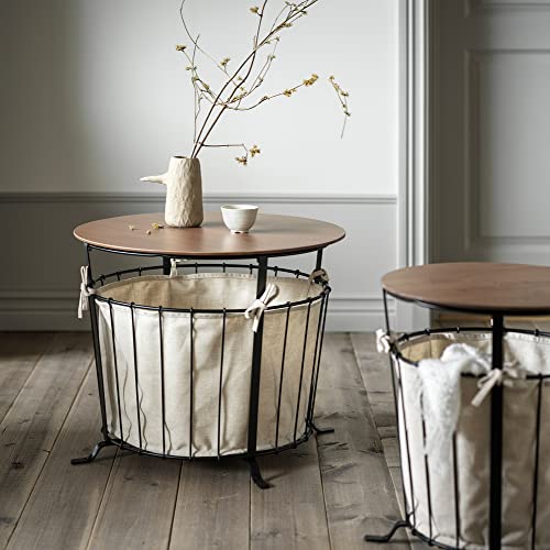 IKEA ÄNGESBYN Storage Table, 60 cm, Black/Pine Light Brown Stained image_1