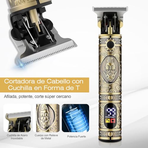 Bestauty Maquina Cortar Pelo,Cortapelos Hombre & Recortadora de Barba Profesional,Carga Rápida USB Inalámbrica Cortadora de Pelo para Barba,Apto para Familias&Peluqueros - imagen 4