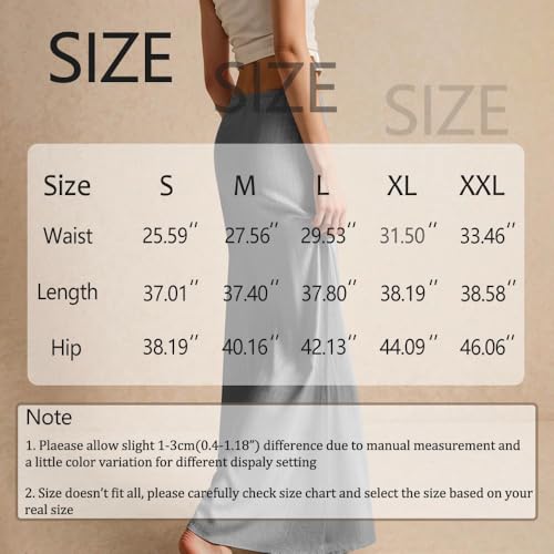 Women Linen Maxi Skirts Comfy Drawstring Waist A Line Skirts Cute Vacation Boho Long Flowy Skirts2