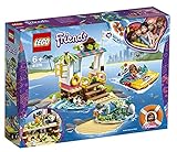 lego friends clinica veterinaria istruzioni Cuenta con un coche anfibio de juguete, una clínica de la playa sobre pilotes con área de reconocimiento y zona de juegos en la arena, y una isla.