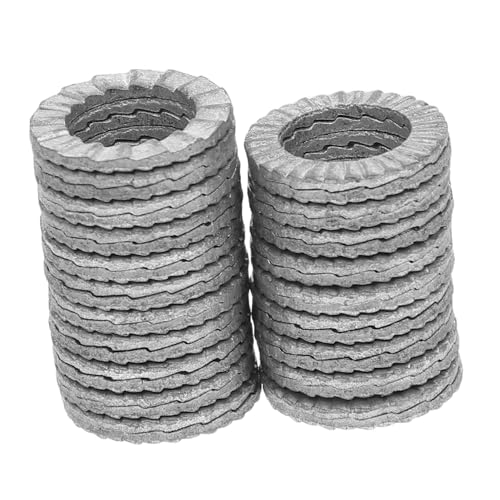 Homoyoyo 20pcs Wedge Locking Washers Heavy Duty Manganese Steel Safety Washers for Screws Bolts Anti-Vibration Design for Industrial Automotive Applications