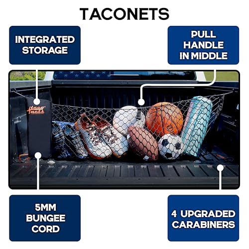 image for TacoNets Envelope Cargo Net for Toyota Tacoma - Fits 2005-2025 - Paten