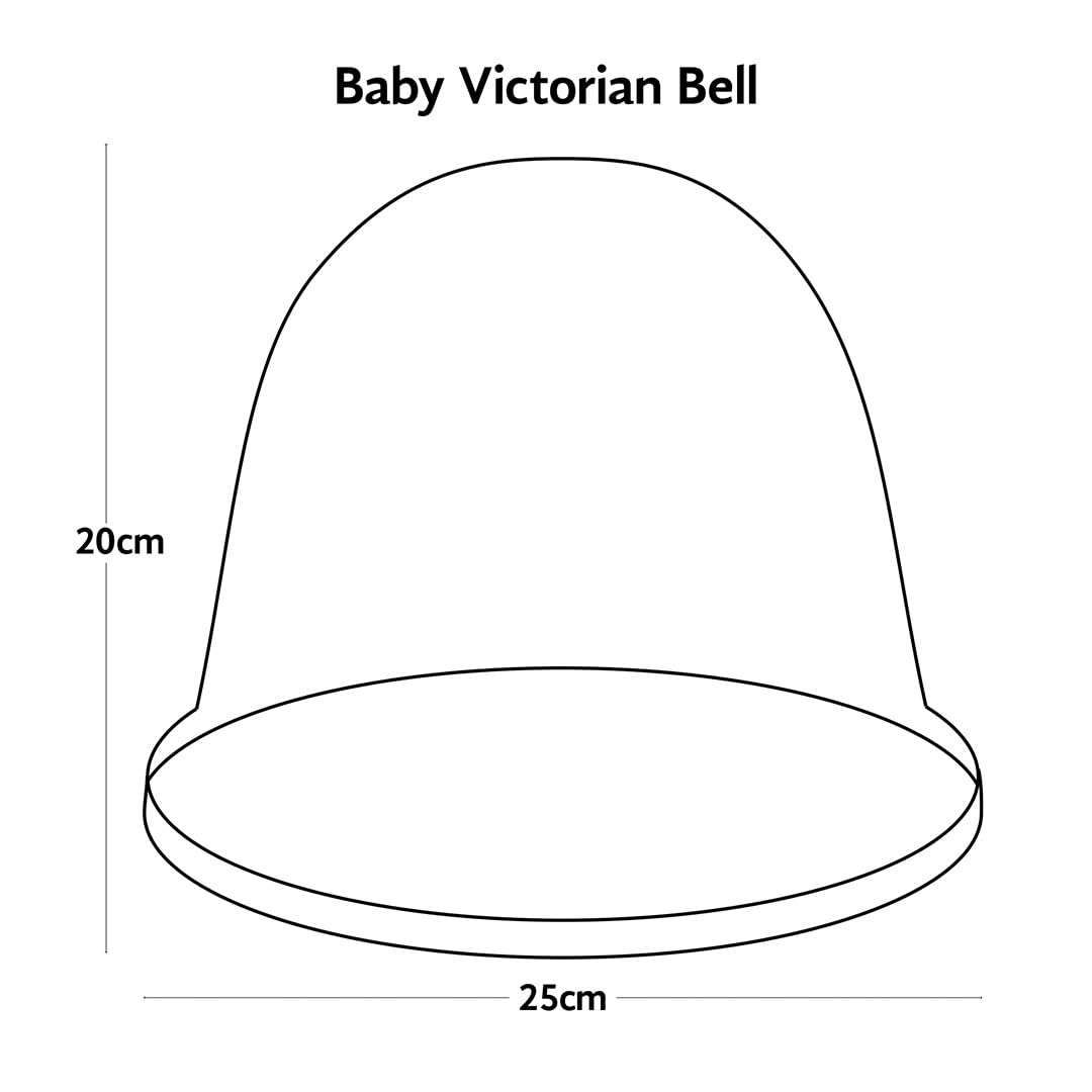 Haxnicks Bell050101 viktorianische Glocke, transparent, 3 Stück
