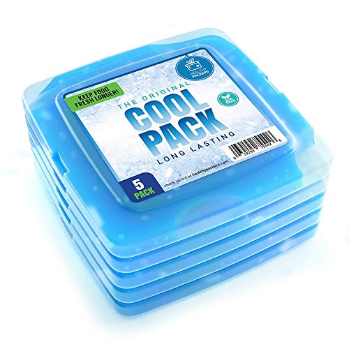 image for Healthy Packers Ice Pack for Lunch Box - 5 Ice Packs - Original Slim &