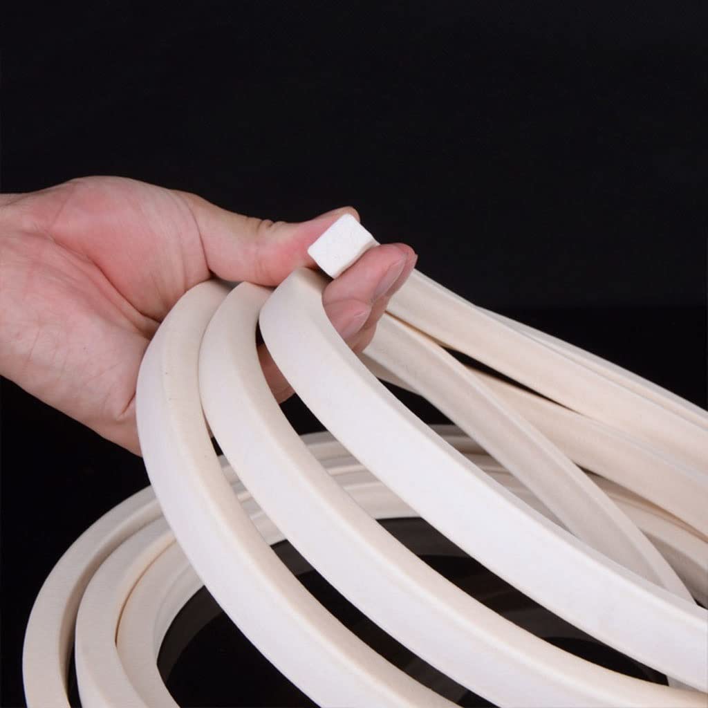 Tira De Sellado De Barra De Esponja De Espuma De Silicona, Cinta De Sellado De Espuma Rectangular, Herrajes For Puertas Y Ventanas, 1 Unidad(10x20mm 2m)