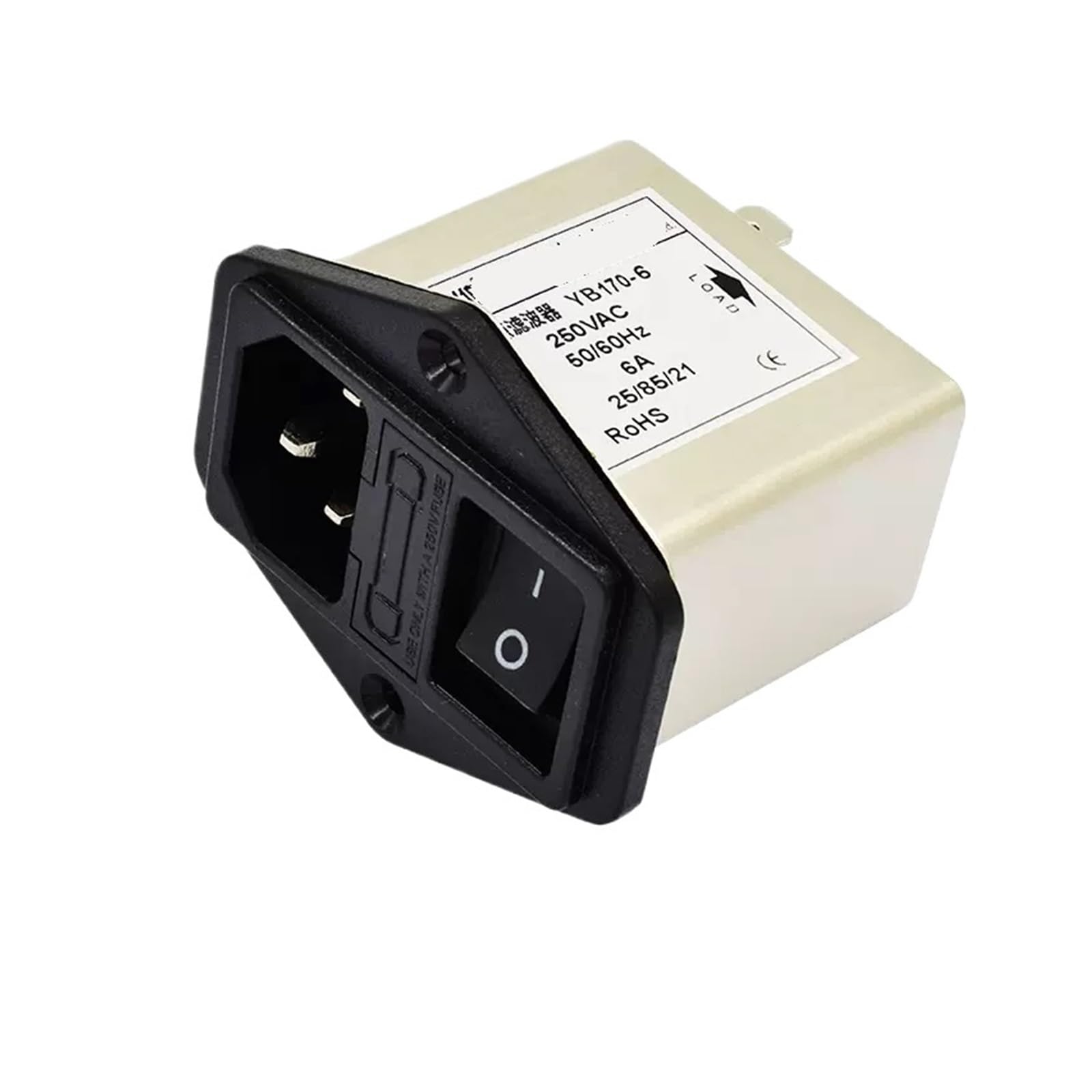 Filtro de potencia YB170 conmutable de alta precisión 250V