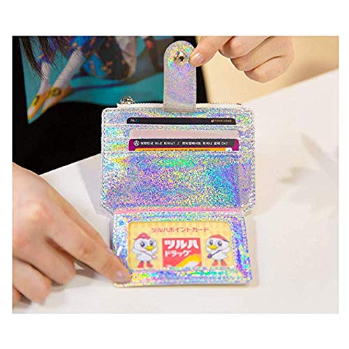 Rfid Blocking Holographic Glitter Credit Card Holder Slim Card Case Wallet Women Girls #TOP2