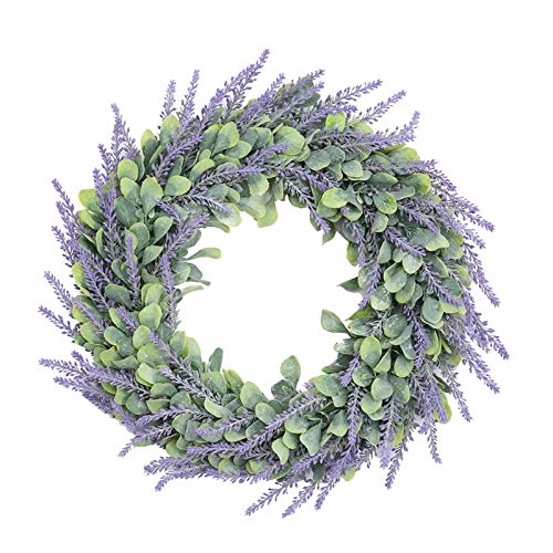 Couronne de fleurs flocage artificiel YZCIS pour un mur suspendu unique