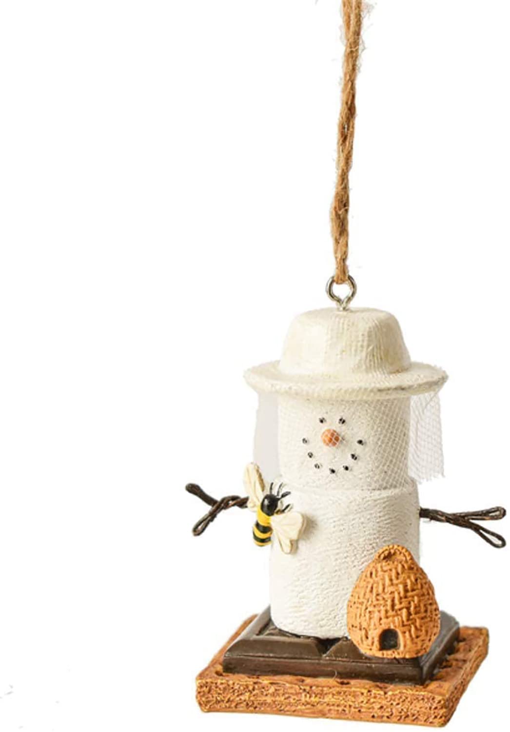 Ganz S'Mores Bee Keeper Christmas Tree Ornament 3 Inch Multicolor