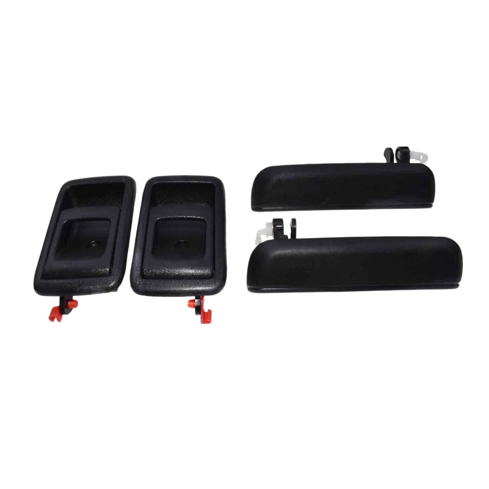 Xyszqjzyp Front Left Right 4Pc Car Interior Door Panel Handle Car Inside Outside Door Handles 6920610070A 6920510070A For Tercel 1995-98 69220-0A010 69210-0A010 69240-0A010 69230-0A010
