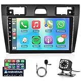 🚘【Android/IOS Mirror Link】 Questa autoradio 2 Din per Ford Fiesta mk5 2002-2008 con schermo supporta Android/Iphone Mirror Link, tramite la linea USB originale del telefono. Può essere sincronizzato con lo schermo integrato. Il telefono Android può realizzare un controllo bidirezionale. La navigazione, la visione di video, l'ascolto di musica, ecc. possono essere effettuati tramite Mirror Link.