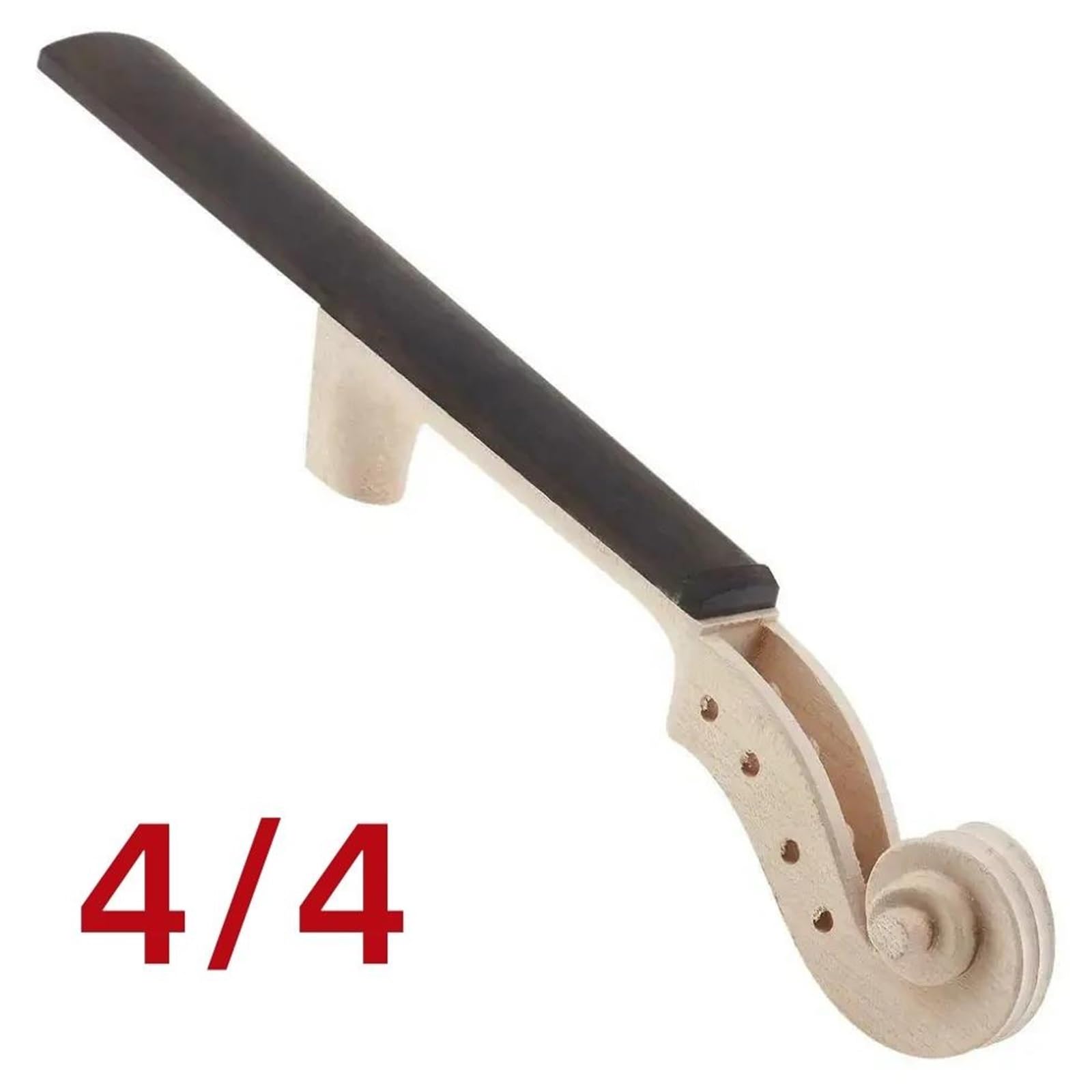 Profesjonalny Pełnowymiarowy Nieukończony Gryf Skrzypcowy Z Klonu Podstrunnica Z Hebanu Niepomalowane Części I Akcesoria(Type12)