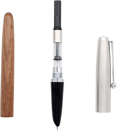 Miniatura 4 de Gullor Jinhao - Juego de bolígrafos transparentes con tapa de acero inoxidable 51A, papelería, suministros de oficina, artículos de papelería,