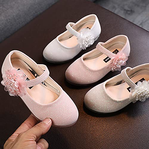 Girls Mary Jane Flats with Flower Low Heels Flower Girl Dress Shoes Pump Toddler Girls School Party Girls Mary Janes4