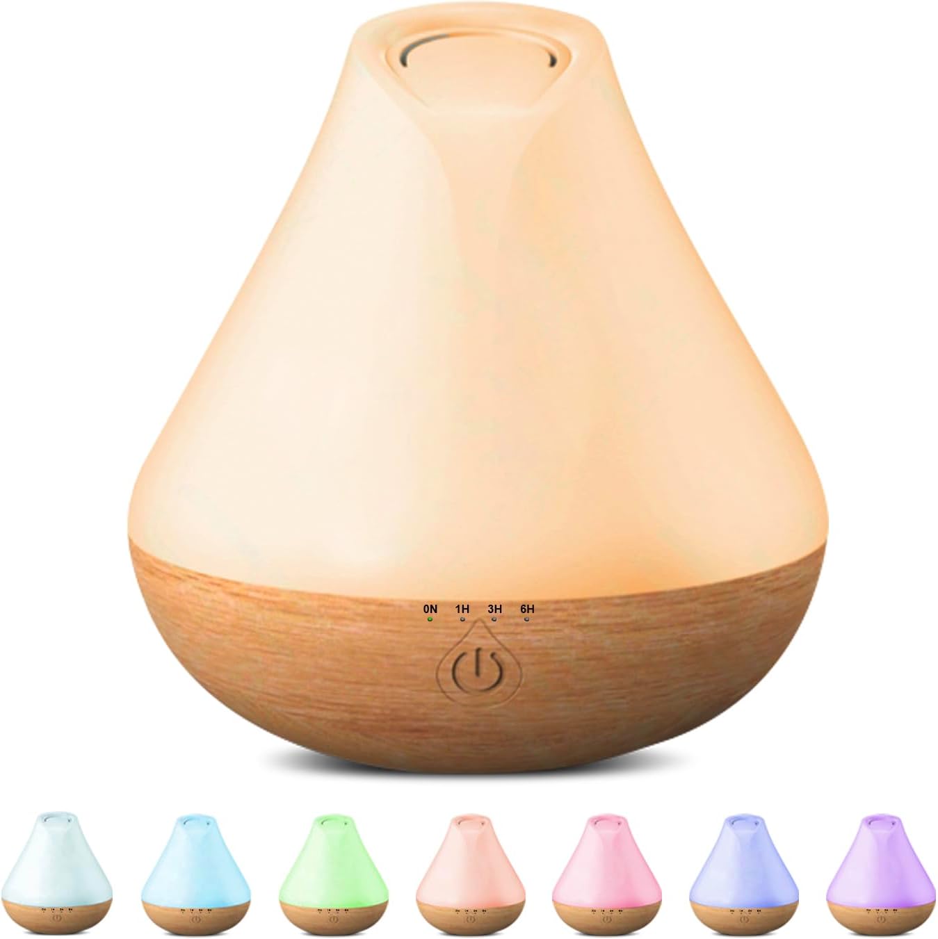 Aroma Diffuser Mit LED Kerzenlicht - 7 Farben, 120ml, Wasserlose Abschaltung
