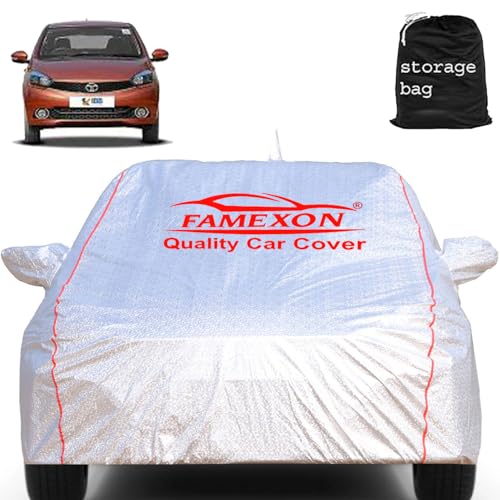 Image of Tata Tigor Car Cover Waterproof with Free Bag and All Weather for Car Cover,100% Waterproof Outdoor Car Covers Rain Snow UV Dust Protection. Custom Fit