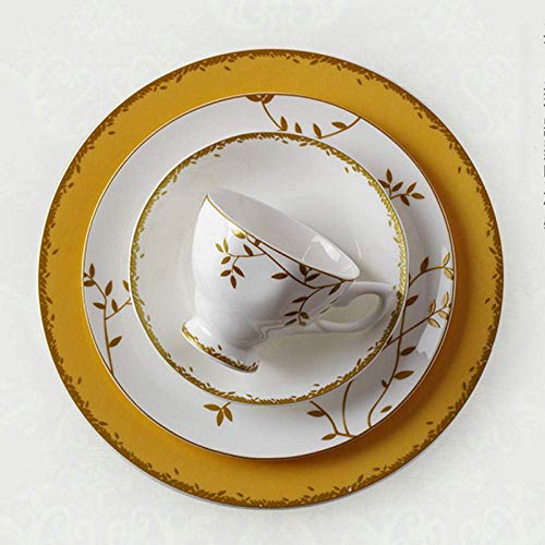 Mzxun Porcelana Bone China Conjunto de vajilla de porcelana occidental vajilla vajillas de cerámica Placas Los platos…
