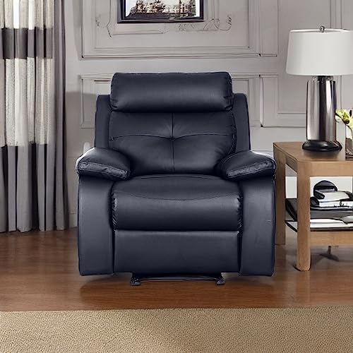 Image of Lofty Dreams Teamo Motorized Recliner Sofa 1 Seater - Easy Chair for Relaxation, Automatic Features, Luxurious Black Design, Plush Support, Durable Build, 5-Year Warranty