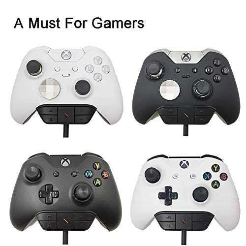 Stereo Headset Adapter Game Audio Mic Headphone Converter for Microsoft Xbox One Controller (black)