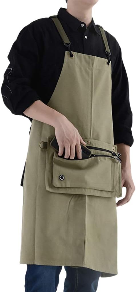 work apron,Tool apron, Canvas Work Apron Garden Tool Storage Apron Art Tools Apron Fashion Wear Must-Have