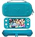 Produktbild ButterFox Premium Slim Case für Nintendo Switch Lite mit 19 Spielen und 2 Micro-SD-Kartenfächern, Aufbewahrungsfach für Switch Lite Zubehör (türkisblau)