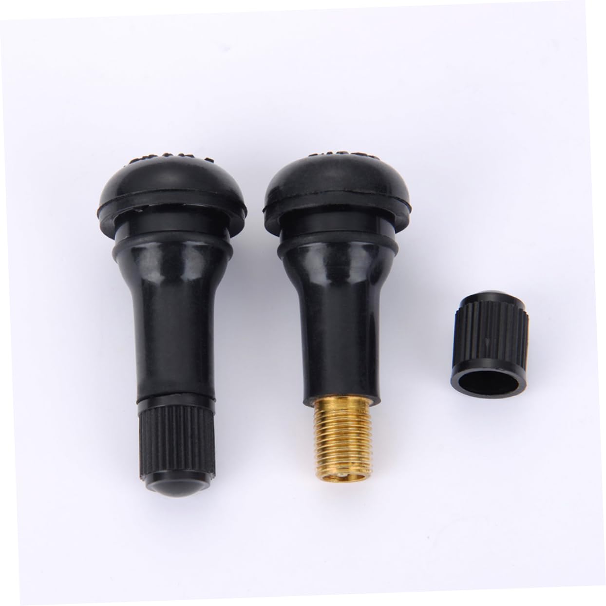 Valves de Pneus Tr-413 en Caoutchouc Noir, 100 Pièces