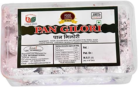 FOOD ESSENTIAL Pan Gilori [Mouth Freshener, Paan Mukhwas, After-Meal Mukhwas,Paan Khajoor] 100 Pcs