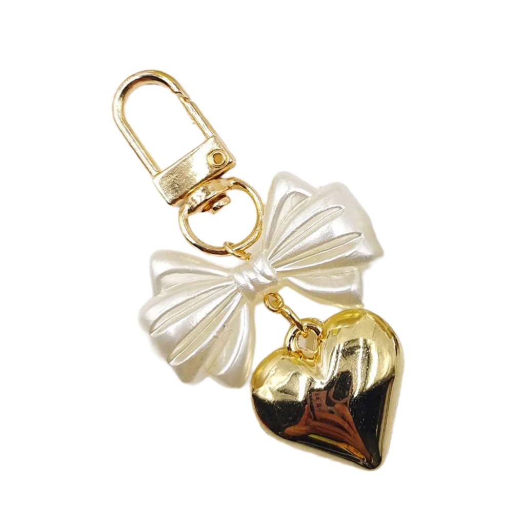 Sxett Butterfly Heart Phone Lanyard Bow Pendant Phone Charm Colorful Keychain Stylish Ornament Backpack Jewelry for Women