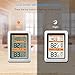 ECOWITT WH0300 Wireless Thermometer Indoor Outdoor Temperature Station with Multi-Channel Temperature Sensor, Alarm and Snooze Function