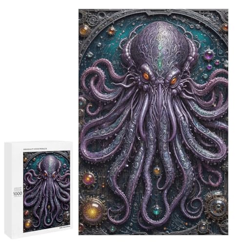 Puzzle 1000 pieces adulte et ado Cthulhu God Legend jeu de societe en famille