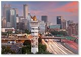 Imán para nevera con diseño de paisaje urbano de Atlanta, Georgia, EE. UU