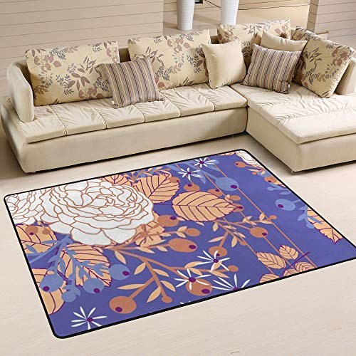 Tapis de salon lavable et doux en velours corail pour sublimer un sol froid - 3