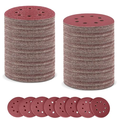 Goysen 125mm Sanding Discs, Mixed Grit, 210 Pcs