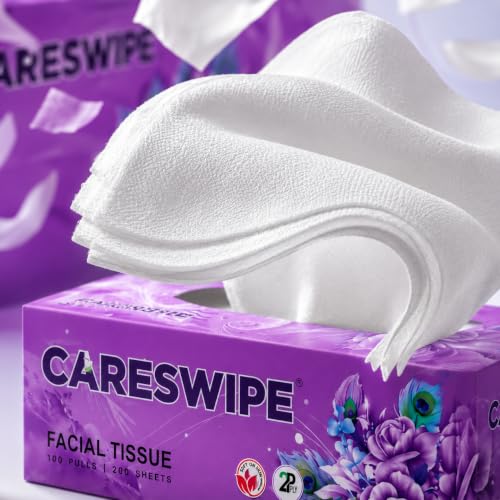 Image of 2 Ply Facial Tissue Box | 600 Pulls | 100 Pulls X 6 Cartons | Soft And Highly Absorbent | 100% Natural Virgin Cellulose Fiber Soft & White Paper