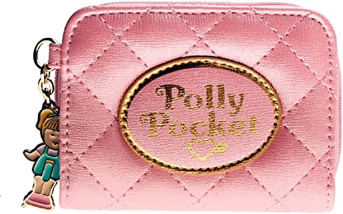 TCB Creations Polly Doll Series Pink Quilted Zip Around Women's Hand Purse Clutch Wallet