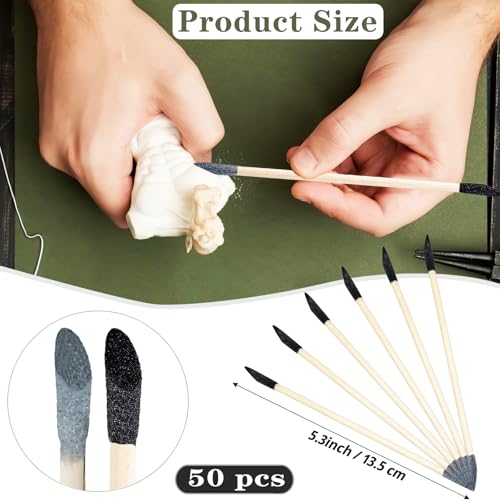 Nokiils 50 Pcs Sanding Sticks thumb #1
