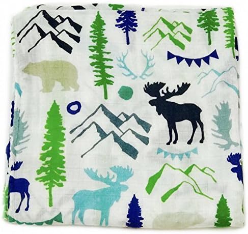 Digitally Printed Luxury Swaddle Blanket (You Will Move Mountains) | Mountain Baby Swaddle Blanket | Baby Swaddle Blanket Boy | Best Baby Gift Boy